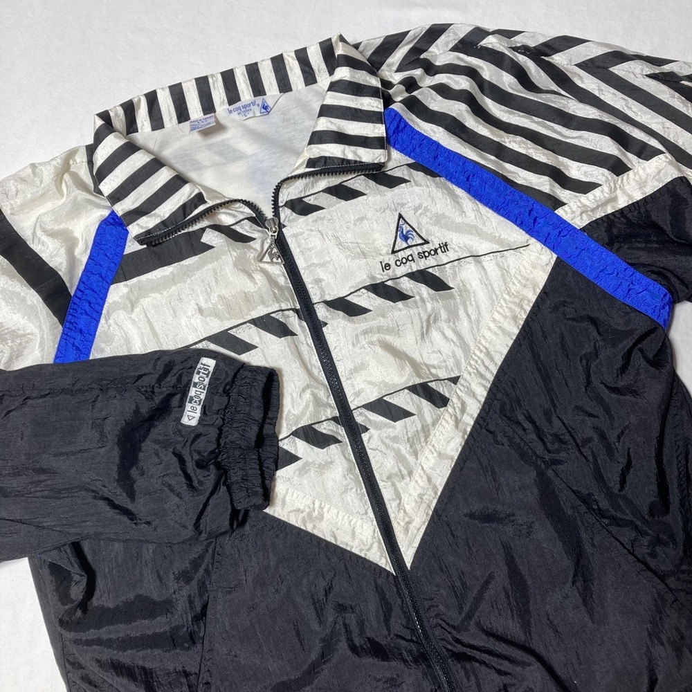 Vintage‎ 90s Le Coq Sportif Windbreaker Lined  Jacket Adult Large